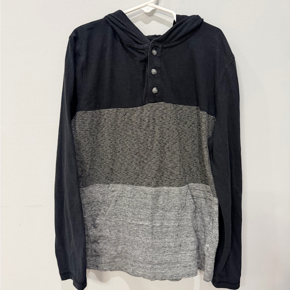 Urban Pipeline Black and Gray Colorblock Hoodie